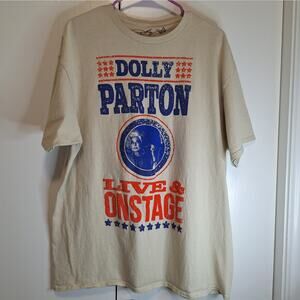 Dolly Parton Live & Onstage Mens XL Cotton T-shirt EUC